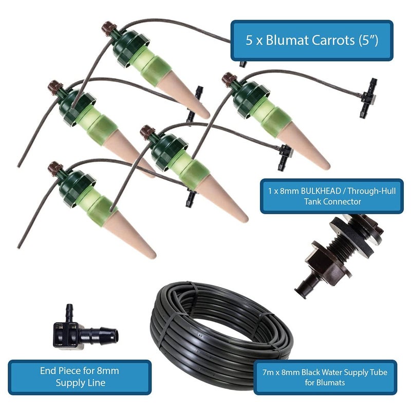 Blumat Drip Irrigation System - Tropf Patio and Deck Starter Kit - Automatic Plant Watering Devices - Easy Setup Self Watering System for Indoor - Prevents Overwatering - Image 2